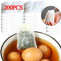 Disposable Tea Bags Empty Tea Bag with String Non-woven Fabric Seal Filter Paper for Loose Leaf Tea Powder Herbal Medicine