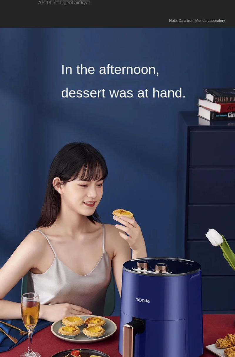 Description Picture 6 of itemOriginal Monda 4.5L Air Fryer Without Oil Home Cooking New Multifunctional Intelligent Electric Oven Fryer Gift air fryer