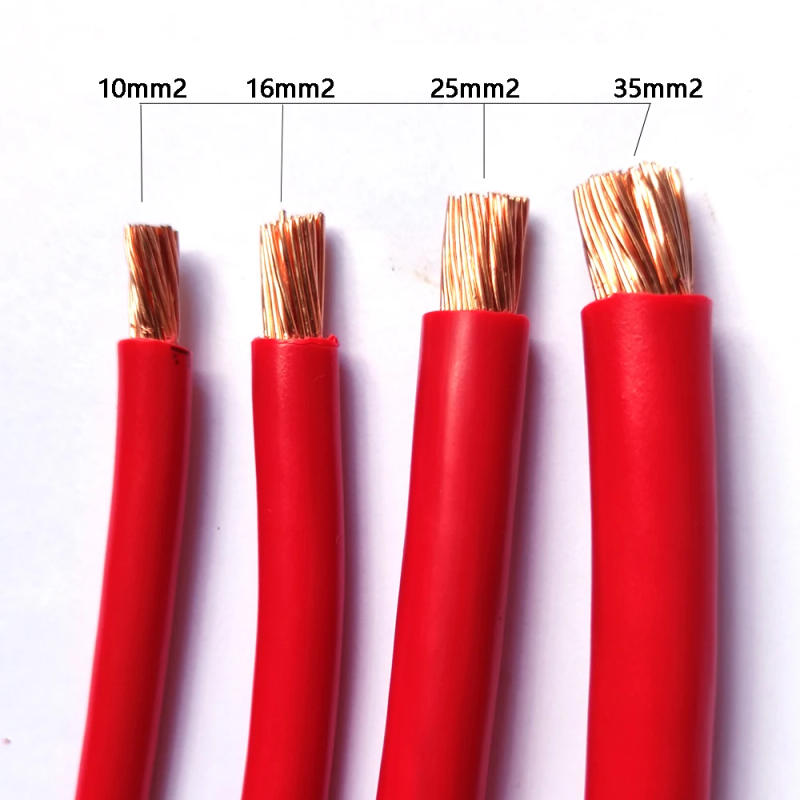 Description Picture 4 of itemBVR 2 4 6 8awg PVC Copper Solid Multi Core Wires 10 16 25 35mm² Red Black Pure Electrical cables 220V Power Fireproof Soft Wire