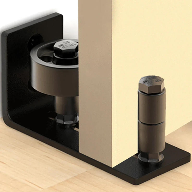 Description Picture 2 of itemAdjustable Sliding Barn Door Guide, Stable Flat Bottom Floor Guide, Low Noise Carbon Steel Stay Roller Hardware for Home with F