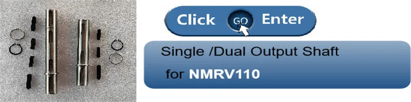 Description Picture 4 of itemCYAutoman  10pcs/set Single Dual Output Shaft for Worm Gear Reducer Speed Gearbox NMRV063   RV63  NMRW63  NMVF63 RW63
