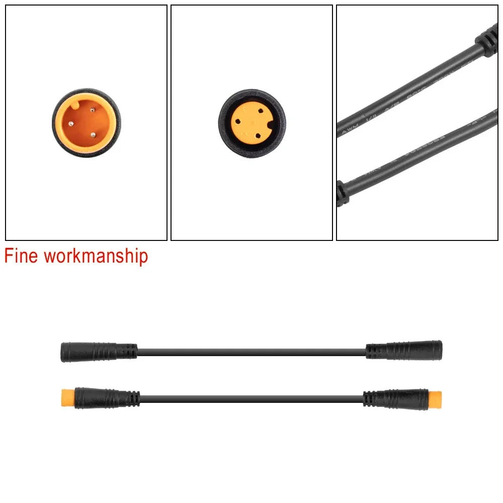 Description Picture 5 of itemUniversal Electric Bicycle 3 Pin Sensor Thumb Throttle Cables For E-Bike Female-Female Waterproof Connectors Accessories