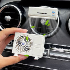 Car Air Vent Perfume Air Freshener Solar Air Purifier Kit Air Conditioner Model Deodorization Fragrance Aromatherapy Ornament