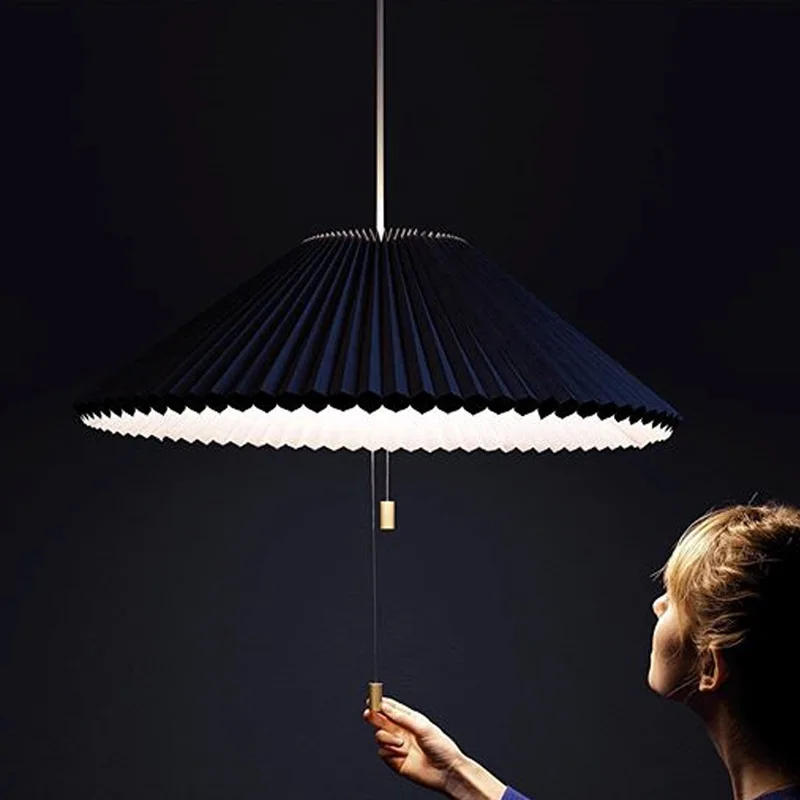 Description Picture 3 of itemStretchable Deformable Pendant Lights Modern Restaurant Lighting Ceiling Chandeliers Home Decoration Cloth Umbrella Hanging Lamp