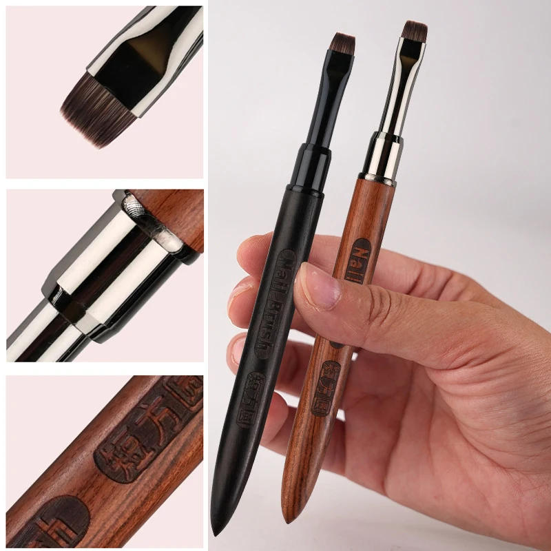 Description Picture 5 of itemWood Gel Painting Brush Nail Art for Gel Tip Extension Acrylic Builder Accessory Nail Art Brushes Manicure UV Gel Nails Brush