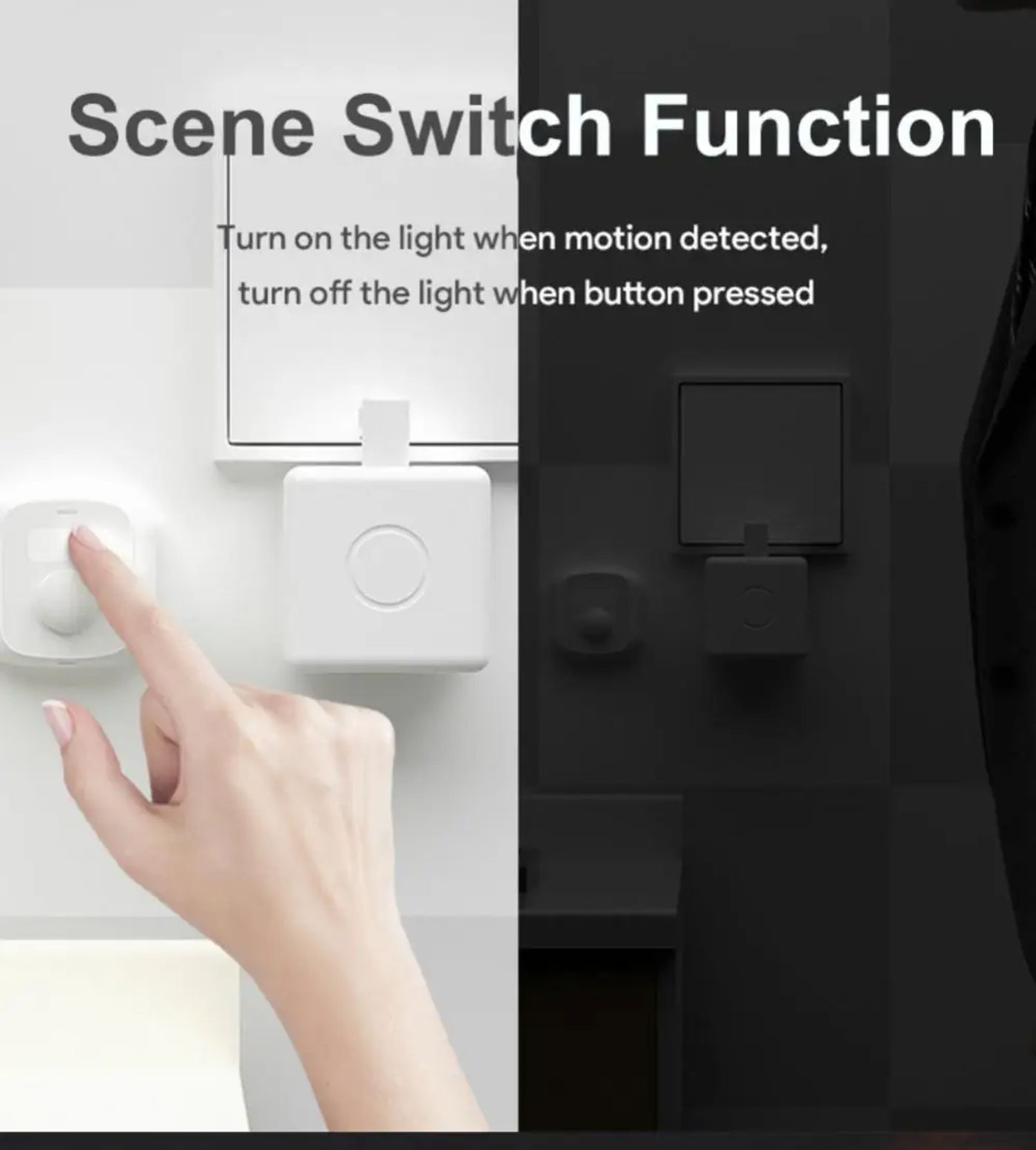 Description Picture 5 of itemTuya Wifi Zigbee Mini Human Motion Movement Body PIR  Sensor Light Sensor Scene Switch Function Smart Life Smart Home Security
