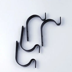 1/10pcs J-Shape Wall Hook Metal Flower Pot Hanging Iron Hook Fixing Outdoor for Garden Wall Basket Plant Rack Bathroom  Bracket