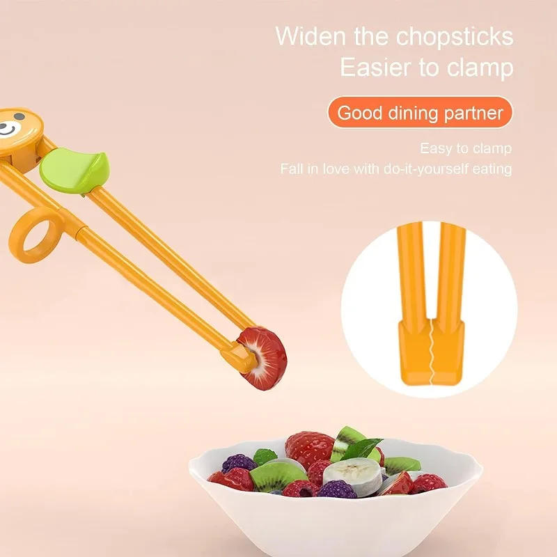 Description Picture 5 of itemCartoon Animal Chopsticks For Children Cute Bear Panda Elementary Learning Chopstick Baby Kids Training Tableware Food Sticks
