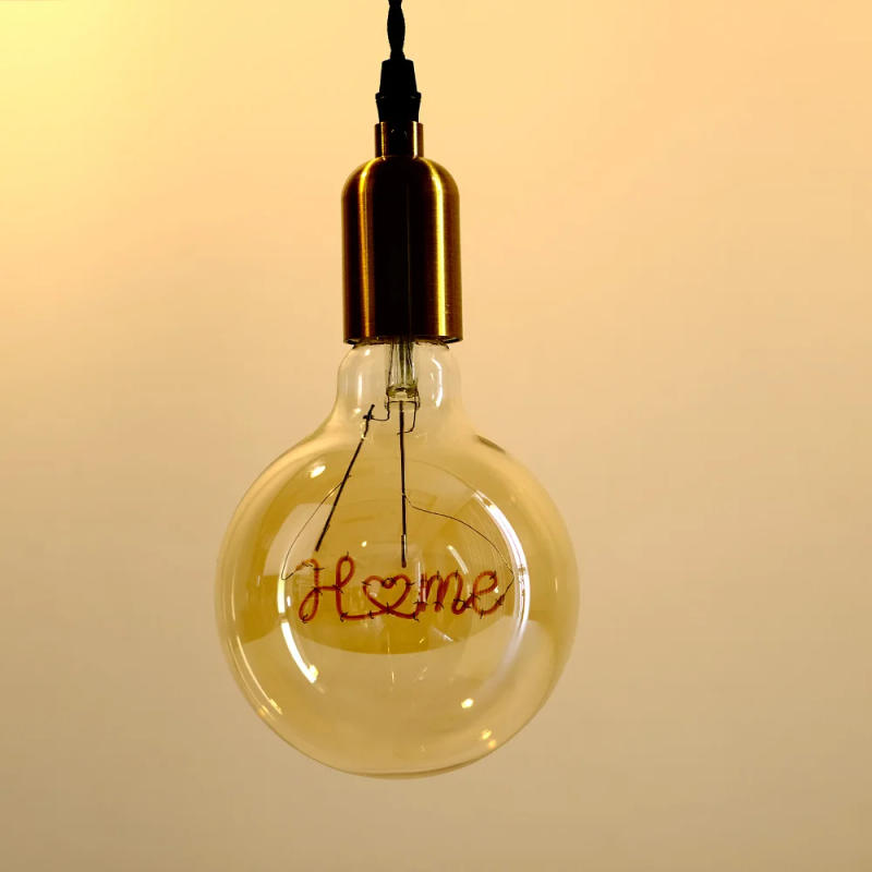 Description Picture 4 of itemTIANFAN Vintage Led Bulb G125 Big Globe Alphabet Love Home Drem Hello 110V 220V E26 E27 Decorative Edison Bulb Pendant Bulb