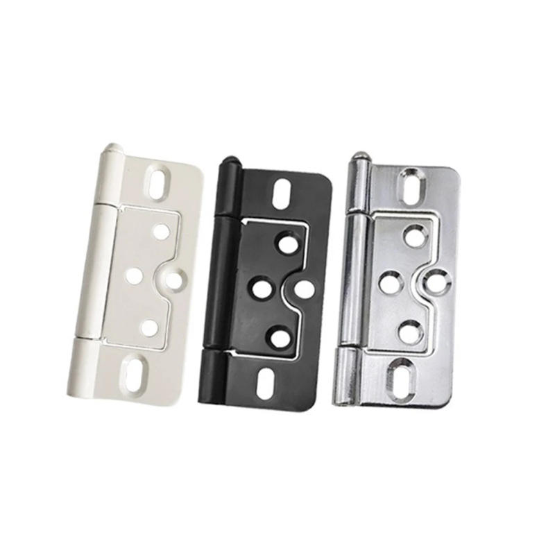 Description Picture 3 of item1pc Detachable Door Hinge Iron Flush Door Hinges For Cupboard Wardrobe Cabinet Louvre Furniture Hardware Removable Hinge