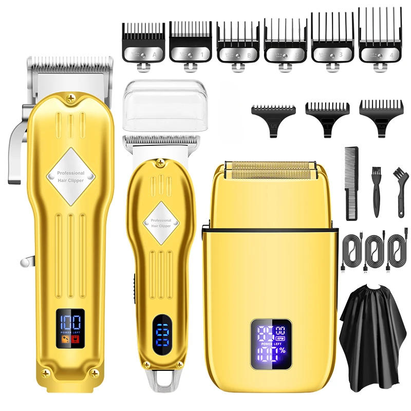 Description Picture 2 of itemRESUXI 973 NEW 3 in 1 Hair Clippers Electric Shaver Hair trimmer 3 pieces grooming set for men Barber shop Hair Cutting Machine