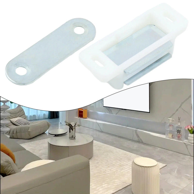 Description Picture 5 of itemStainless Steel Kitchen Cabinet Door Magnet Latch Catches Stand Cupboard Cabinet Wardrobe Furniture Door Drawer Magnetic Latch