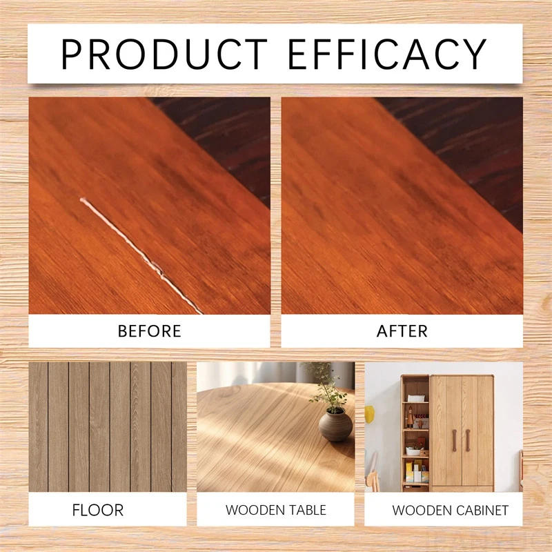 Description Picture 5 of item5Pcs/Set Wooden Furniture Repair Paste Wooden Doors Tables Floors Scratch Repair Filling Paste For Furniture Nursing Renovation