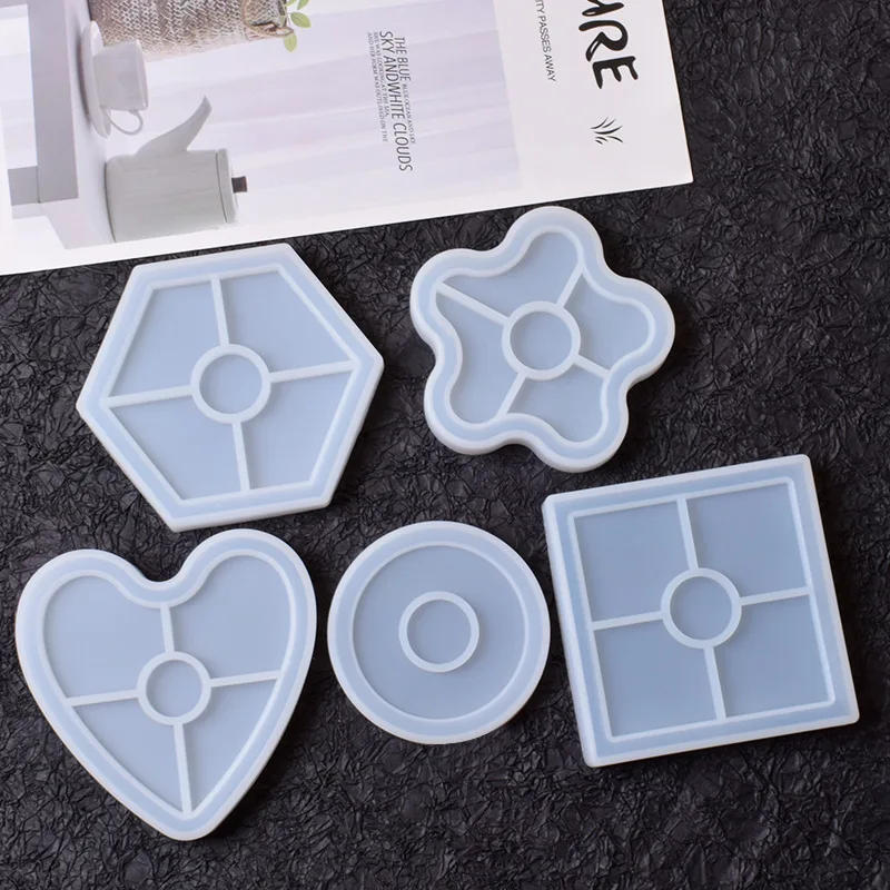 Description Picture 3 of itemOval Tray Silicone Molds Storage Dish Epoxy Resin Molds Clay Tools Cup Mat Plate Plaster Mold DIY Terrazzo Jesmonite Coaster