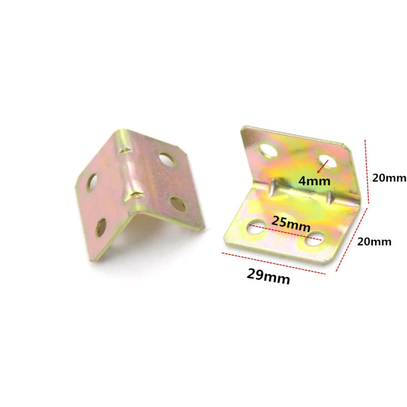 Description Picture 4 of item10 Pcs 25x25x16mm 90 Degree Metal Right Angle Bracket Shelf Support New