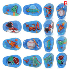 8PCS Kids Cartoon Dinosaur Adhesive Eye Patches Bandage Disposable Breathable Bandage For Amblyopia Lazy Eye Protect Eyesight
