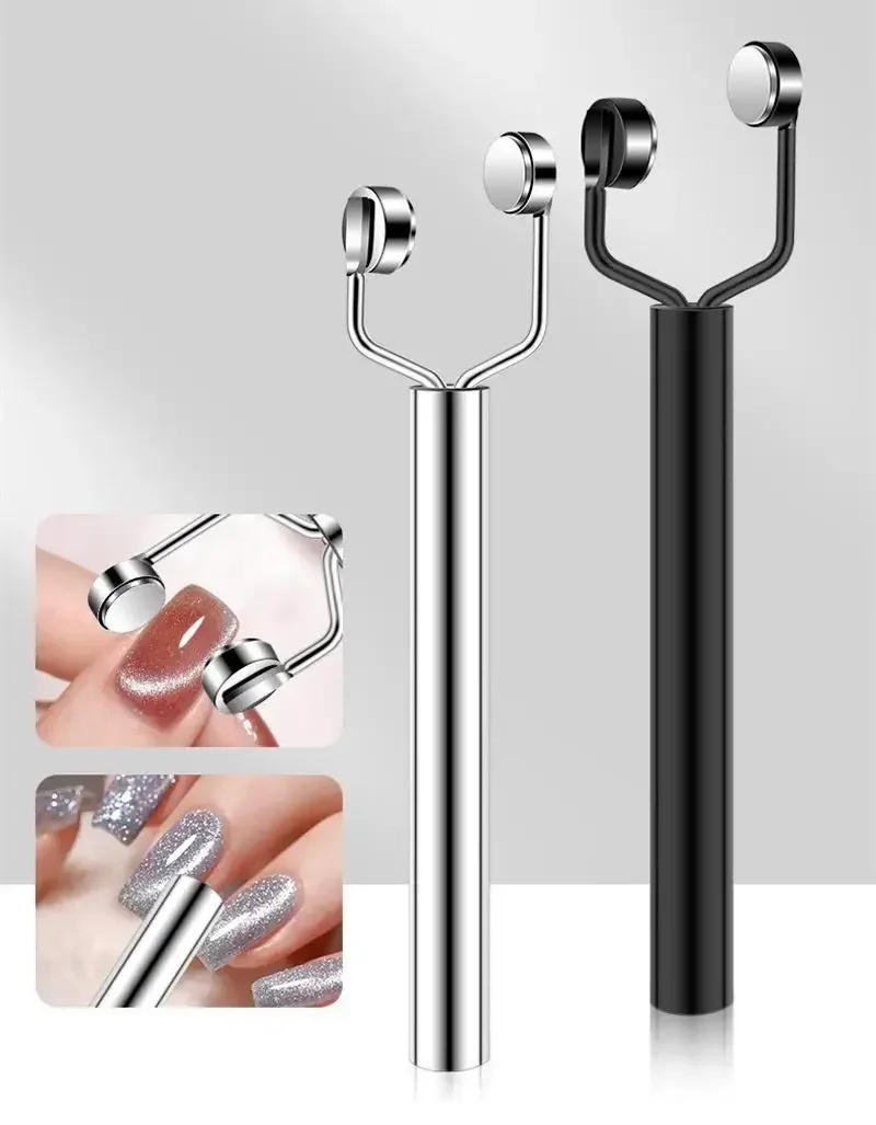 Description Picture 4 of itemY-shape Cat Eye Nail Magnetic Stick Double Head UV Gel Polish Nail Art Tool Effect Manicure Magnet Stick Manicure Design Tools