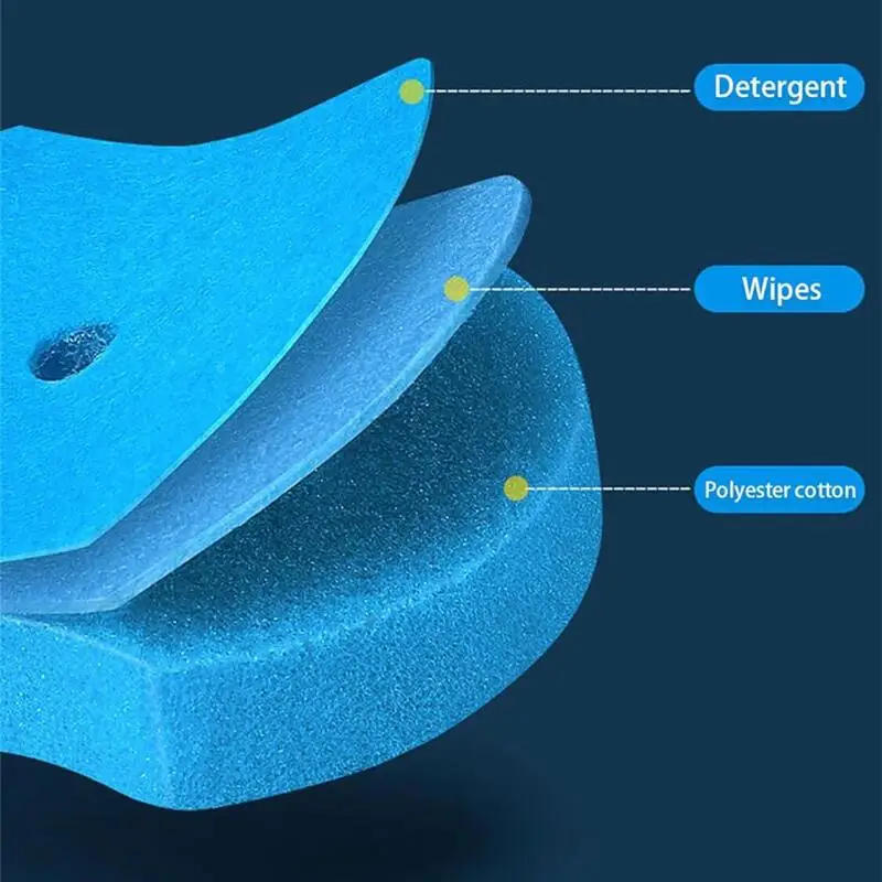 Description Picture 4 of item24PCS Disposable Toilet Bowl Refills Upgraded Toilet Bathroom Cleaning Sponges Pads Cleaner Heads Supplies Not Come With Brush