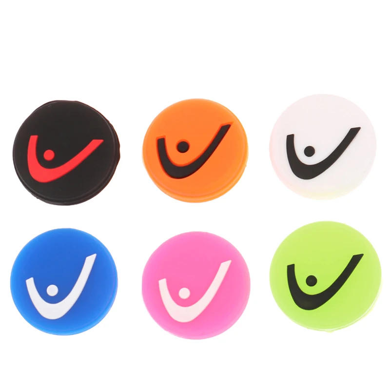 Description Picture 3 of item1 Pc Colorful Circle Tennis Racket Shock Absorber Vibration Dampeners Anti-vibration Silicone Sports Accessories
