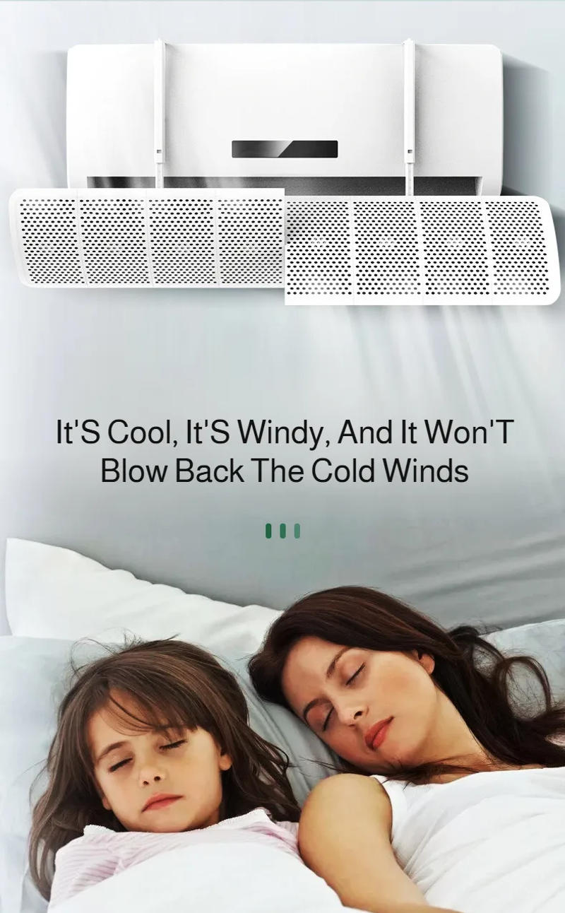 Description Picture 6 of itemWall-mounted Air Conditioner Air Guide Cover Baffle Universal Adjustable Air Outlet Cold Air Direct Blowing Free Installation