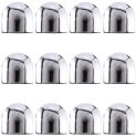 12Pcs Glass Brackets Adjustable Zinc Alloy Glass Clip Shelf Clamp Holder Flat Back Mount Holder For Staircase Handrail