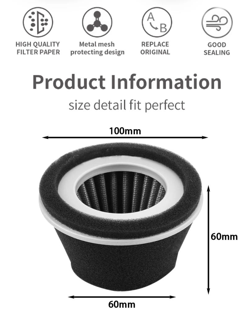 Description Picture 3 of item220-32600-08 220-32601-07 220-32602-07 226-32610-07 Air Filter for Robin 3, 3.5 & 5hp Horizontal Engines