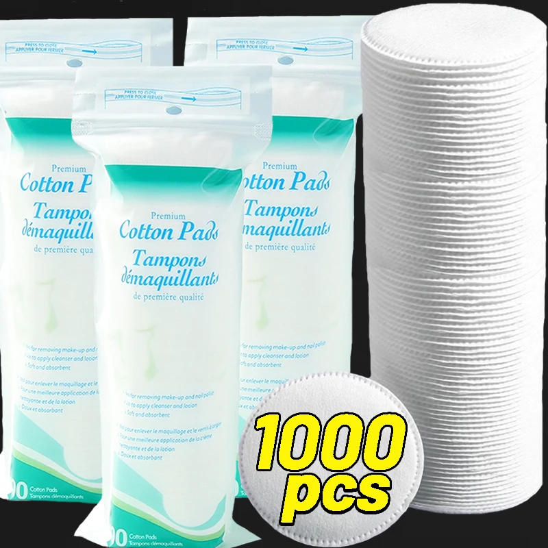 Description Picture 5 of itemDisposable Soft and Breathable Circular Makeup Remover Pads Doubles Sided Cotton Pads Non-Irritating for Daily Facial Cleaning