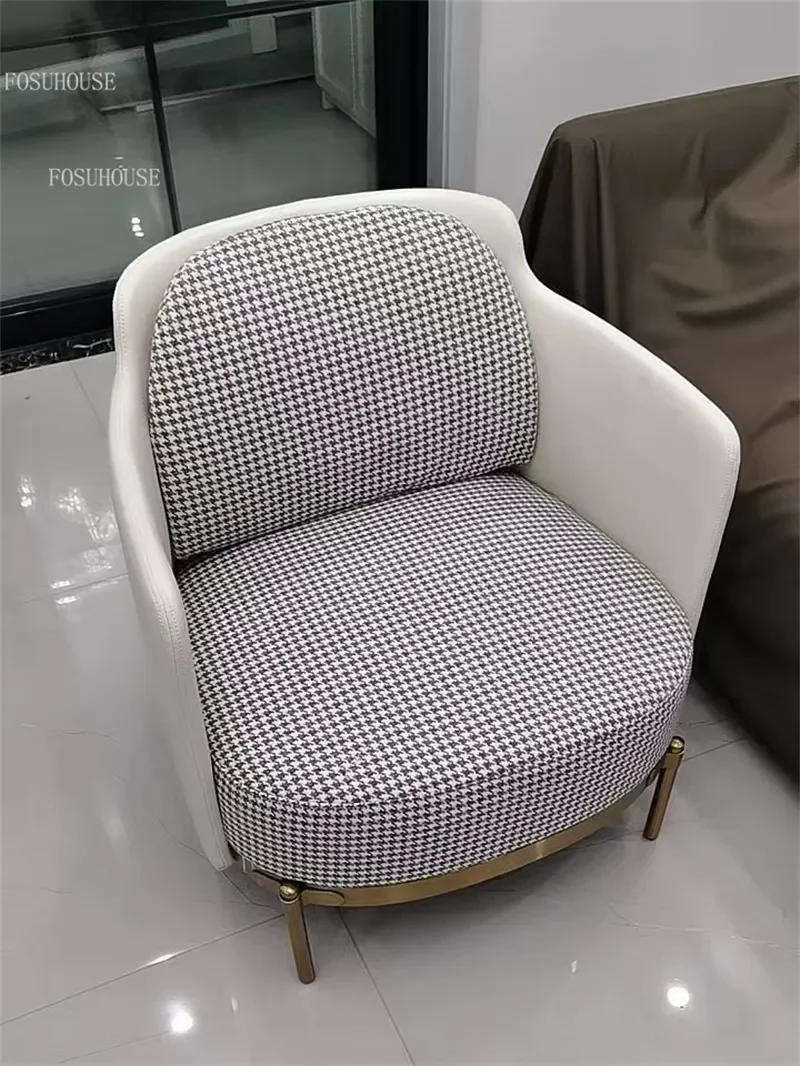 Description Picture 5 of itemModern Backrest Living Room Chairs Small Apartment Living Room Single Sofa Modern Home Furniture Leisure Bedroom Custom Armchair