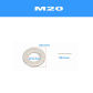 2pcs   M20