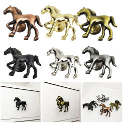 Make a Statement with the Unique Horse Shape Zinc Alloy Furniture Handle Door Cabinets Knobs, Available in Different Colors