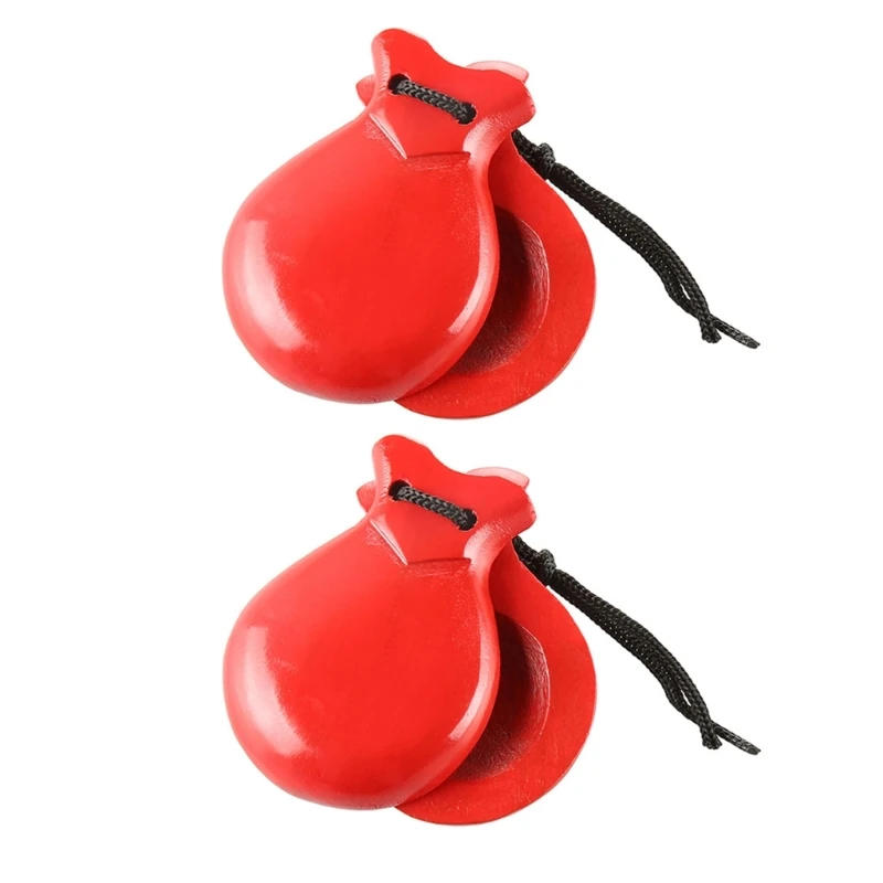Description Picture 6 of item2Pcs Traditional Castanet Spanish Castanets Flamenco Castanets with String