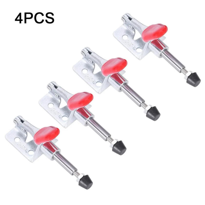 Description Picture 4 of itemGalvanized Toggle Clamps Quick Release Vertical Vertical Clamp 0.63" 45Kg 4pcs 5/8" Plunger Travel GH-301AM Tool