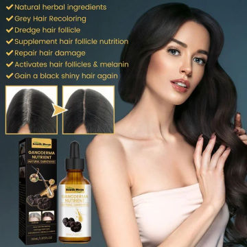 Sdotter Black Hair Oil For Repairing From White To Black Nourishing Moisturizing Scalp Herbal Lotion Liquid Repair Anti-frizz Ha