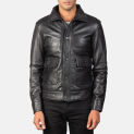 Men Leather Jacket Lambskin Real Leather Patch Pocket Jacket Slim Fit Biker Coat Fashion Outwear