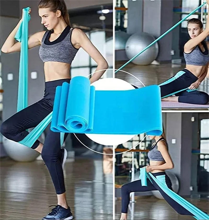 Description Picture 2 of item2m Yoga Fitness Pull Rope Resistance Band Latex Elastic Stretch Pull Band Exercise Equipment Indoor And Outdoor Exercise Unisex