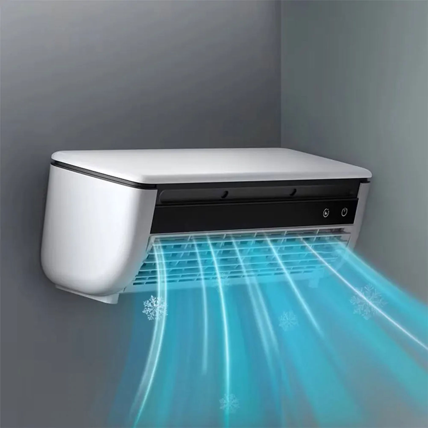 Description Picture 5 of itemWall-Mounted Air Cooling Fan 3 Speed Desk Fan 15W 6000mAh Rechargeable Electric Fan Portable Air Conditioner Fan for Home Office