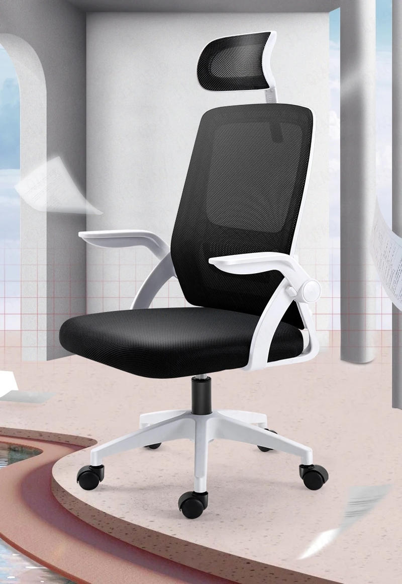 Description Picture 2 of itemOffice chair with wheels Chair gamer Staff backrest ergonomic chair Lifting rotating Chair with High Headrest office furniture