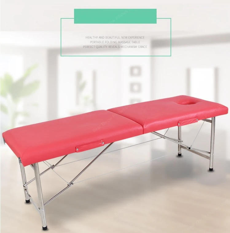 Description Picture 2 of itemProfessional carry on massage beauty bed, folding massage tattoo SPA bed, custom beauty salon, thickening treatment table