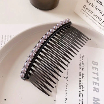 Hair Clip Pearl Hair Comb Hair Styling Tool Headdress Shiny Hair Comb Korean Barrettes Ponytail Clip Broken Hair Comb Gift