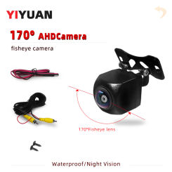 AHD Car Rear View Camera Side/Front/Backup 170° Black Fisheye Lens HD Night Vision Waterproof Reverse Vehicle Universal