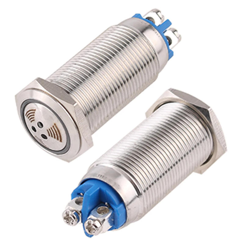 Description Picture 4 of itemMetal Buzzer Speaker Warning Alarm Loud Signal Device Light Lamp With Flashing Red LED Waterproof 12v24v220v16mm AD16-16SM Screw