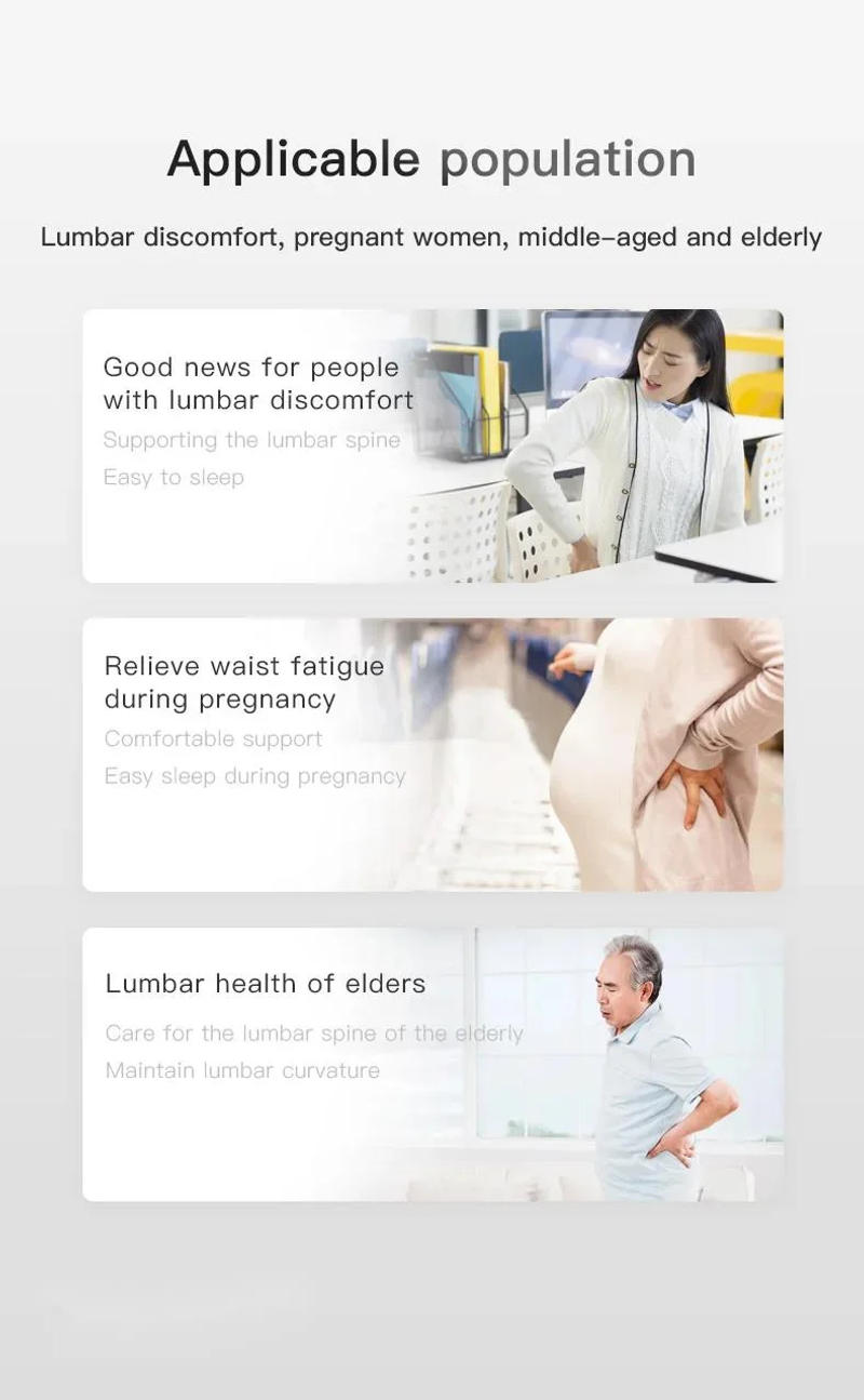 Description Picture 3 of itemI-shaped Pillow Waist Pad Memory Foam Cotton Bedding Body Pillow Long Side Sleeper Pillows For During Pregnancy Sleeping Cushion