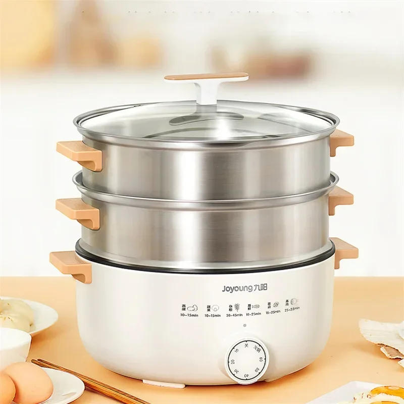 Description Picture 3 of itemHousehold Electric Steamer for Food Steamer Multi-functional Three-layer Stainless Steel Large-capacity Vegetable Steam Cooker