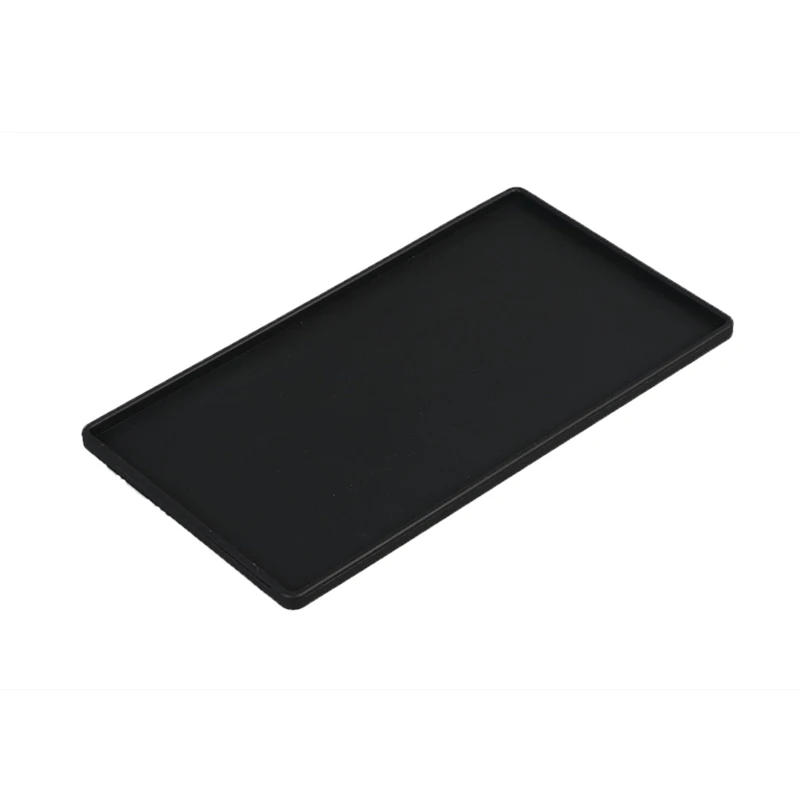 Description Picture 4 of itemSilicone Plastic Flat Tray 276mm Square Anti-slip Twistable Stand Mobile Holder Bathroom Soap Tray Coffee Tea Cutlery Holder