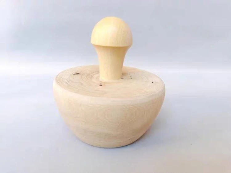 Description Picture 4 of itemPottery Purple Clay Teapot Round Mouth Egg-shaped Tool with Handle Wood Egg DIY Making Ceramic Teapot Round Mouth Auxiliary Tool