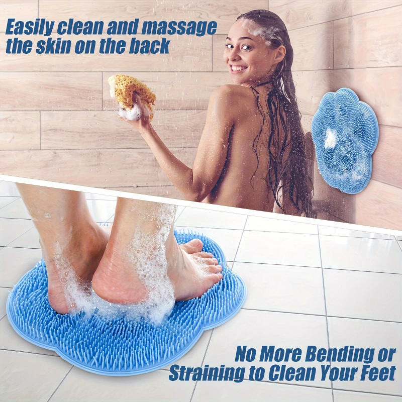 Description Picture 3 of itemBathroom foot scrub pad foot washing foot scrub remove dead skin rub foot large lazy back rub suction cup massage