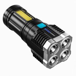 Rechargeable Flashlights Torch Light IPX4 Waterproof with 4 Modes Super Bright LED Flashlight for Hiking for Emergencies Camping