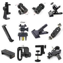 Tablet Stand Bracket Ring Light Ball Head Tripod Adapter Photography Camera Hot Shoe Phone Clip Replacement Parts Accessory