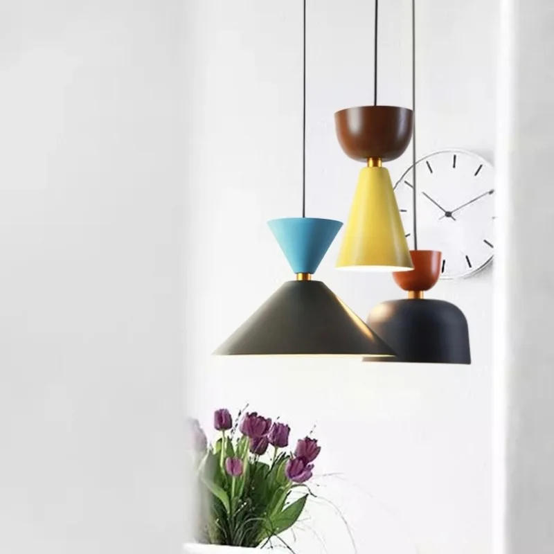 Description Picture 4 of itemNordic Modern Macaron Pendant Lamp Bedroom Kitchen Restaurant Island Counter Bar Dining Room Led Light Hanging Lighting Indoor