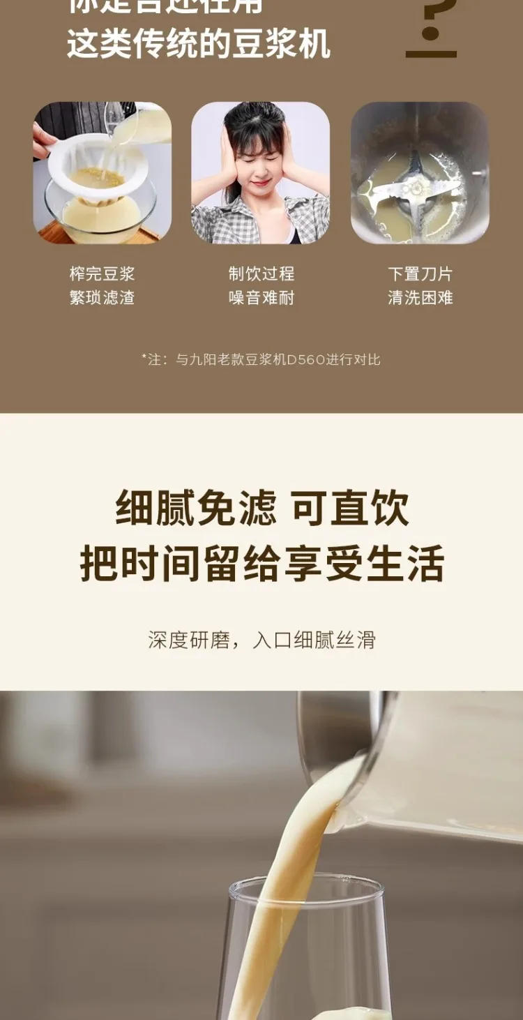 Description Picture 5 of item220V Joyoung Soybean Milk Machine Fully Automatic Multifunctional Rice Porridge Breaker No Filter No Cooking